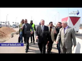 صدى البلد | محافظ البحيرة يتفد اعمال كوبرى التوفيقية الجديد