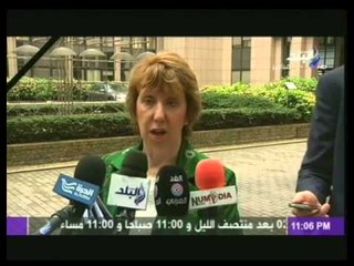 كاترين اشتون : المبادرة المصرية هي الحل المثالي لحل الازمة في غزة