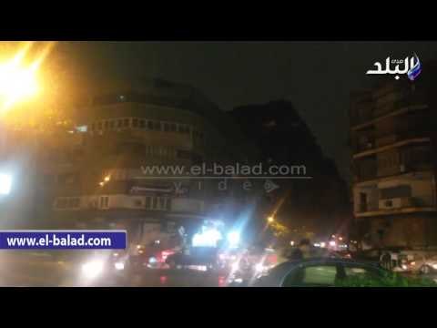 صدى البلد | البرق والرعد يضرب سماء القاهرة