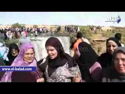 صدى البلد | بيت العائلة يتفقد شلالات وادى الريان السياحية بالفيوم