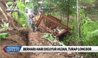 Berhari-hari Diguyur Hujan, Turap Setinggi 7 Meter di Buleleng Longsor