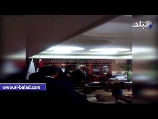 صدى البلد | جلال السعيد يصل مكتبه بوزارة النقل