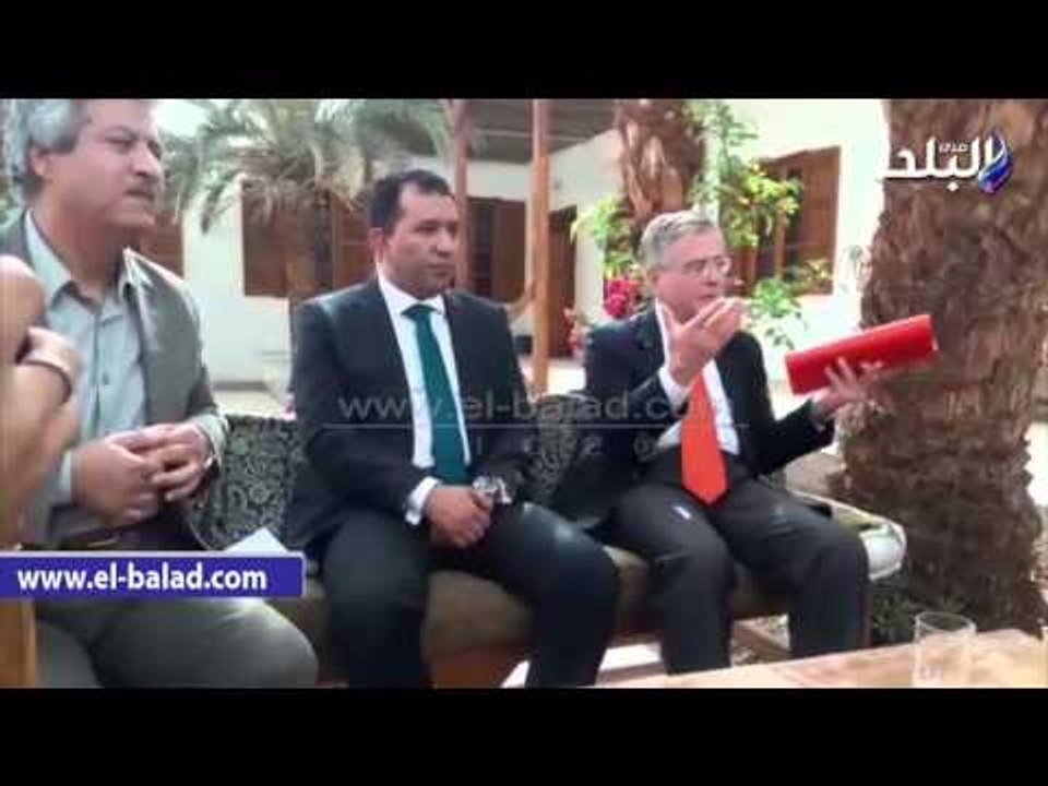 صدى البلد |  السفير الألمانى في الأقصر:مصر آمنة وادعو السائحين للعودة