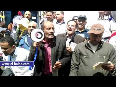 صدى البلد | وقفة للنقابات العمالية المستقلة على سلالم الصحفيين لرفض قانون الخدمة المدنية