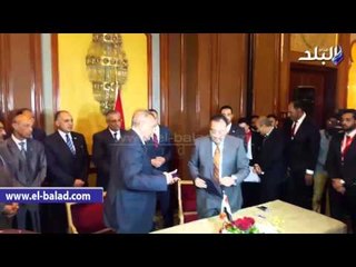 صدى البلد | اتفاقية لتنفيذ مشروع مخر سيل وادي الجبو بمدينة 15 مايو