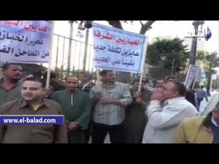 صدى البلد | تظاهر أصحاب المخابز أمام البرلمان احتجاجا على سعر الدقيق
