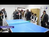 صدى البلد | محافظ مطروح يشارك في مبارة تنس طاولة خلال افتتاح مركز شباب الأبيض