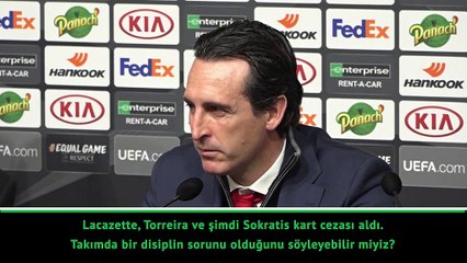 Emery, oyuncularını savundu