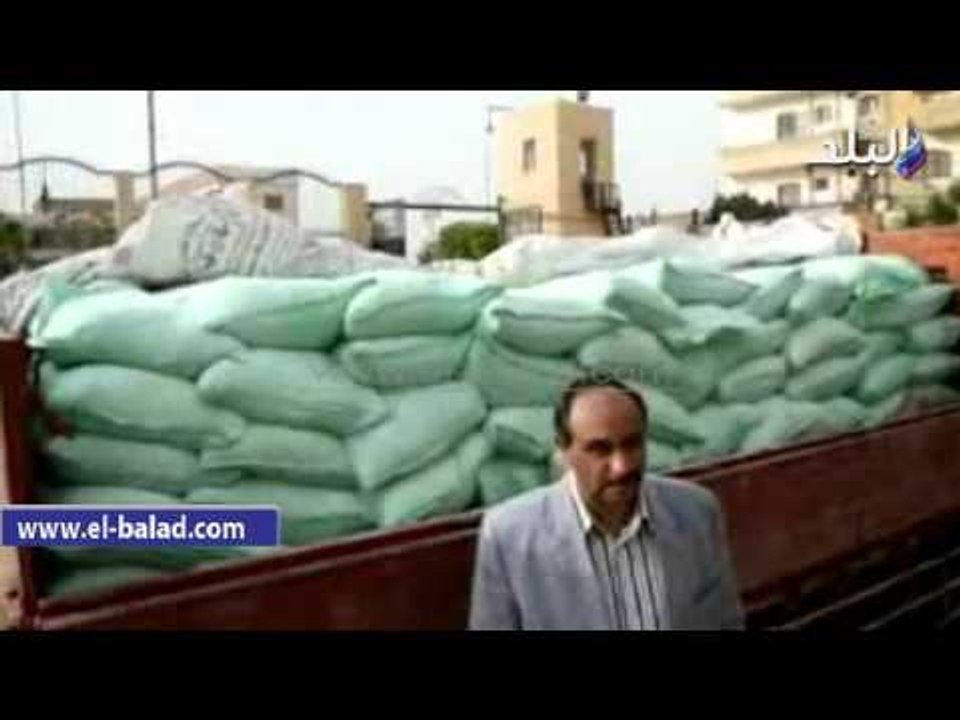 صدى البلد |  ضبط سيارة محملة بـ6 طن من الدقيق ا...