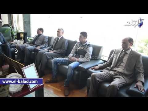 صدى البلد | محافظ مطروح يبحث تشغيل منفذ مساعد اللبيي