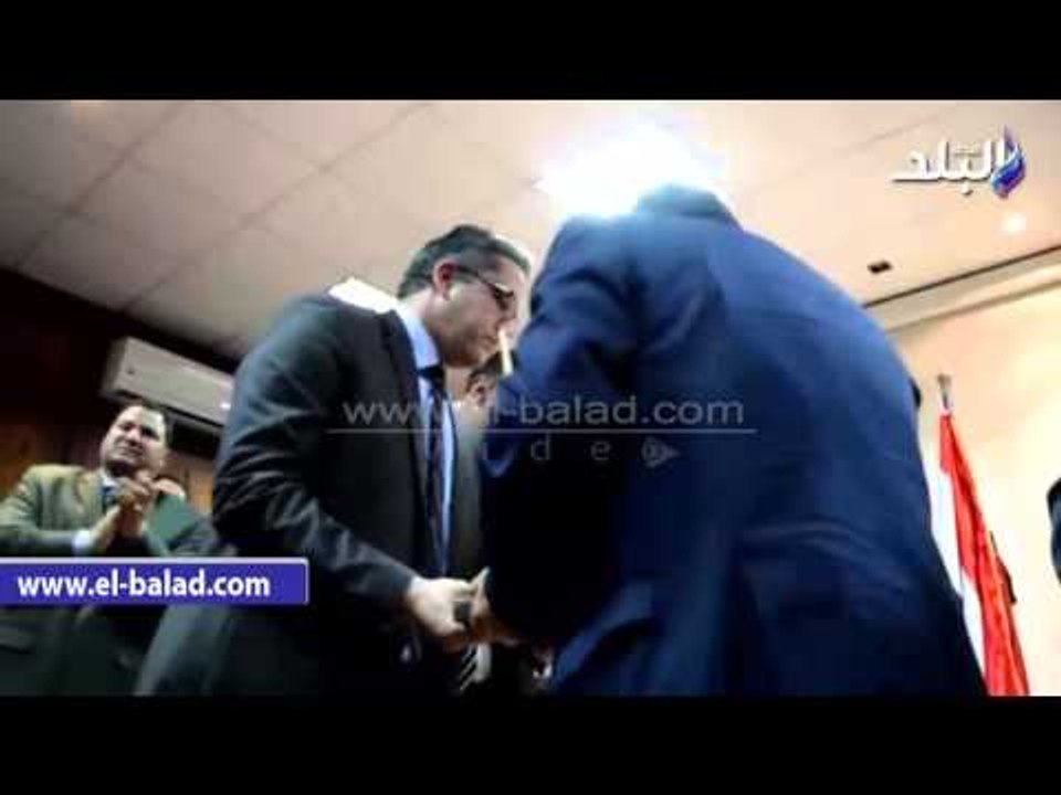 صدى البلد |  العناني يكرم الدماطي في ذكري مرور 60 عاما علي إنشاء مركز تسجيل الأثار