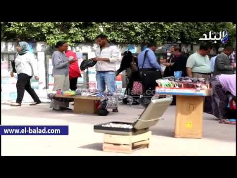 صدى البلد |عودة الباعة الجائلين لاحتلال أرصفة ميدان رمسيس
