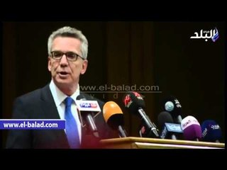 صدى البلد | بدء محاضرة وزير الداخلية الألمانى في مركز مؤتمرات الأزهر