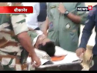 दुर्घटनाग्रस्त विमान मिग-21 के घायल पायलट श्रीजन का हुआ एमआरआई और एक्सरे