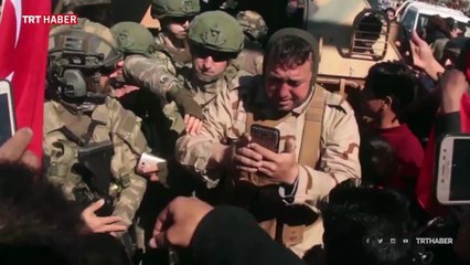 Tel Tokan’da Türk askerine sevgi gösterisi