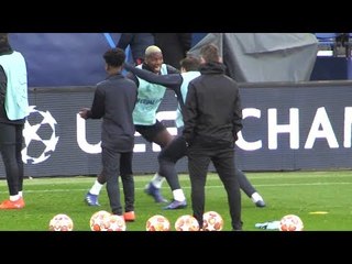 Manchester United Train At Parc Des Princes Ahead Of Match Against PSG In Champions League