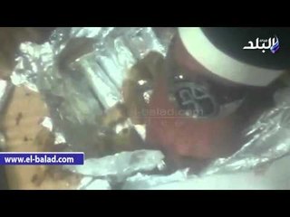 صدى البلد | ضبط نصف مليون جنية داخل "إناء المحشى" بمطار برج العرب