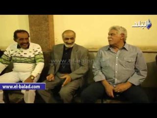 صدى البلد |  وصول عادل هيكل  وحسن شحاتة لعزاء نبيل نصير‎