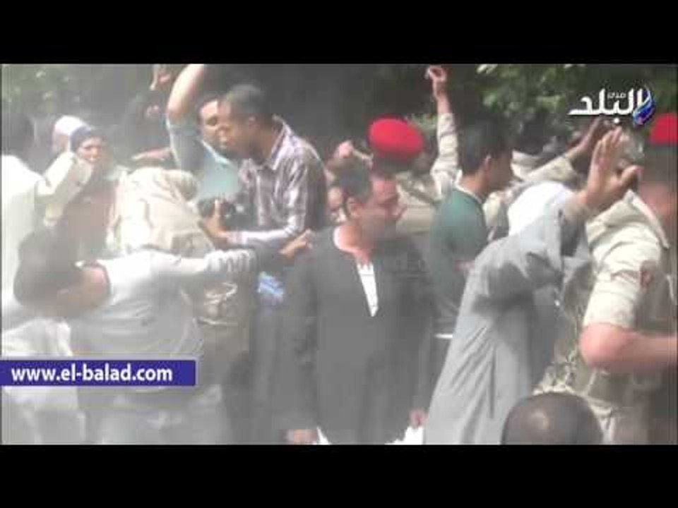 صدى البلد | شاهد لحظة دفن مجند شهيد ضحية هجوم إ...