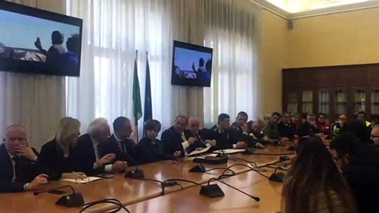 Conferenza  Stampa Sgombero migranti a San Ferdinando