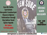 Nevşehir İl Emniyet Müdürlüğü - Son Bir Hafta İçerisinde Nevşehir Cumhuriyet Başsavcılığının Talimatları Gereği Beş Şahsa Yasal