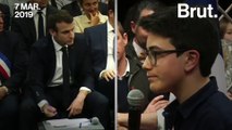 Écologie et argent : un collégien interpelle Emmanuel Macron