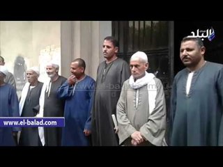 صدى البلد |  عمال التشجير يتظاهرون أمام الوزراء للتعيين
