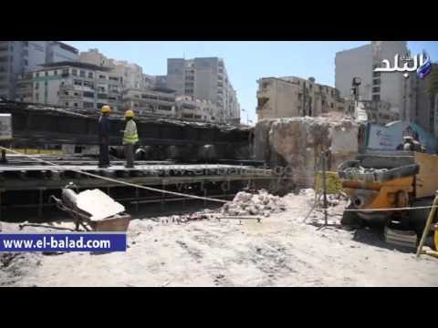 صدى البلد | محافظ الإسكندرية يتفقد كوبري مشاه مدرسة نبوية موسى