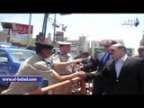 صدى البلد | محافظ الفيوم يتفقد أحوال ضباط وجنود الأمن بميدان قارون