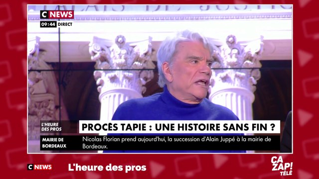 Clash en direct entre Bernard Tapie, Robert Ménard et Pascal Praud