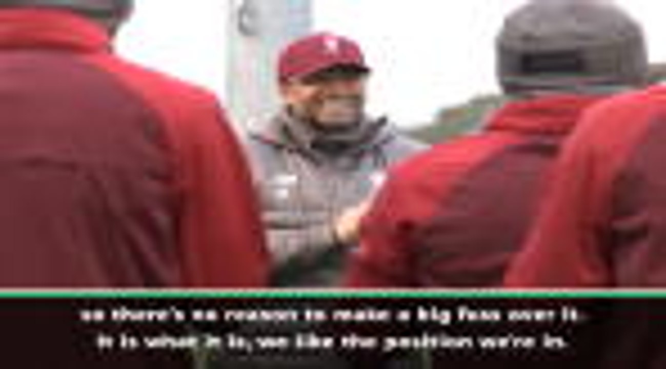 Klopp not worried about Man City playing before...