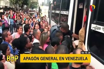 Venezuela: apagón nacional y colapso de servicios tras falla en planta generadora
