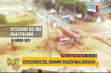 61 estaciones meteorológicas e hidrológicas de Senamhi continúan inoperativas