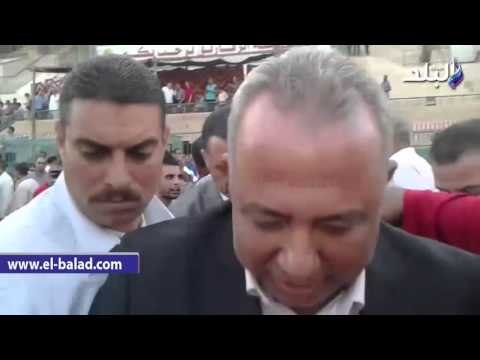 صدى البلد | محافظ الشرقية يهنئ لاعبي نادي المحافظة عقب وصولهم للدوري الممتاز