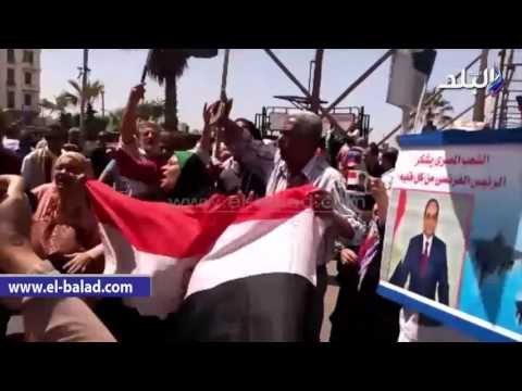 صدى البلد | تظاهرة بـ القائد إبراهيم دعما للدولة في مواجهة الإرهاب