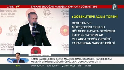 Başkan Erdoğan, Göbeklitepe'de konuşma yapıyor