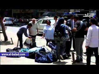 صدى البلد |  لحظة مغادرة متهمي تظاهرات 25 ابريل محكمة عابدين