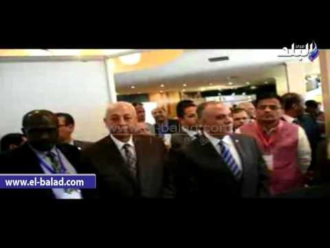 صدى البلد | وزير الري ومحافظ أسوان يفتتحان المعرض العلمى لتقنيات المياه