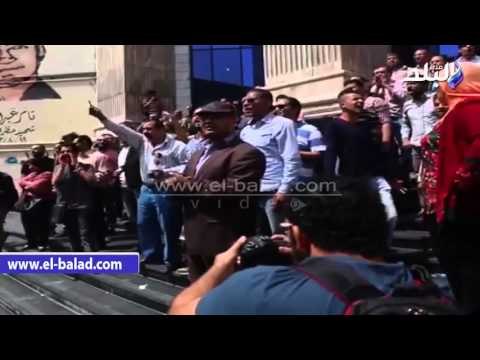 صدى البلد | وقفة للصحفيين على سلالم النقابة ضد الداخلية