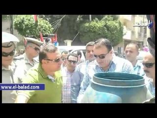 صدى البلد |  ضبط سيارة محملة بلحوم وأسماك فاسدة بالفيوم