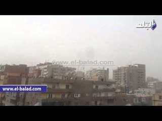 صدى البلد | عاصفة ترابية تضرب الفيوم