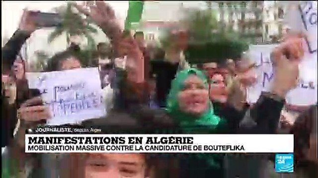 Manifestations en Algérie : mobilisation massive, quelques tirs de gaz lacrymogènes