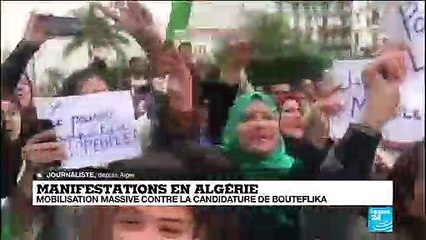 Manifestations en Algérie : mobilisation massive, quelques tirs de gaz lacrymogènes
