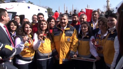 Sağlık Bakanı Koca, ambulans teslim törenine katıldı - EDİRNE