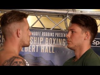 JAMES BRANCH JR v KIERAN PITMAN **OFFICIAL** HEAD-TO-HEAD @ WEIGH-IN / ROYAL ALBERT HALL SHOW