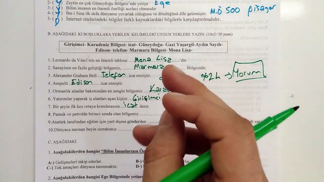 5.Sınıf Sosyal Bilgiler 2. Dönem 1. Yazılı Soruları ve Çözümü 2019 #CkmkAkademi #Eğitim