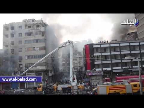 صدى البلد | السيطرة على حريق شارع الرويعى بالعتبة