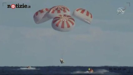 SpaceX, la capsula della Nasa "Crew Dragon" torna sulla terra | Notizie.it