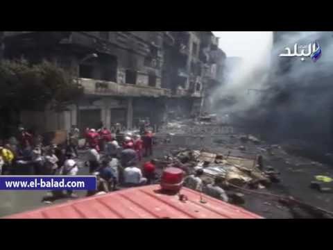 صدى البلد |رئيس الوزراء يتفقد حريق العتبة .. ويطالب بتشكيل لجان لحصر الخسائر