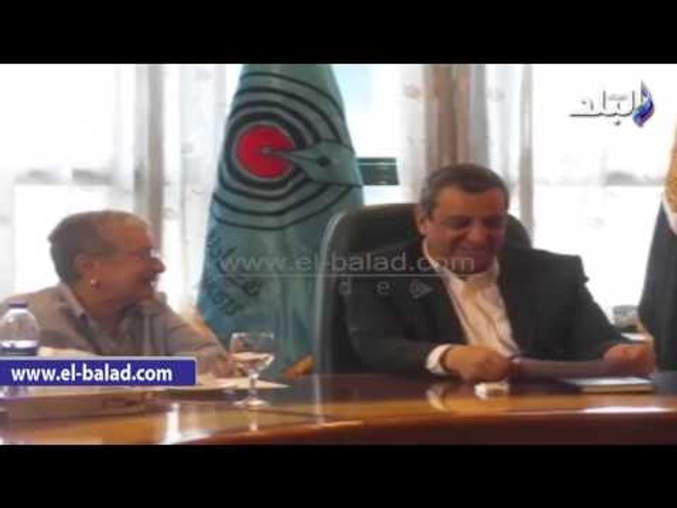 صدى البلد | بدء اجتماع مجلس الصحفيين مع عدد من...